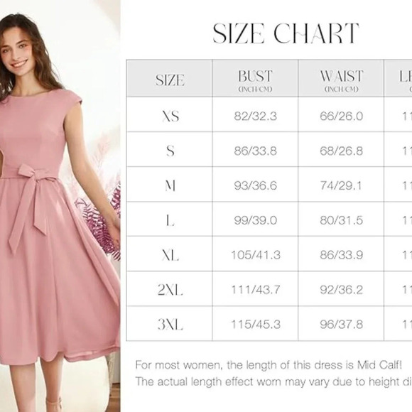 Dress Tells dusty rose dress Size XS - Picture 5 of 5